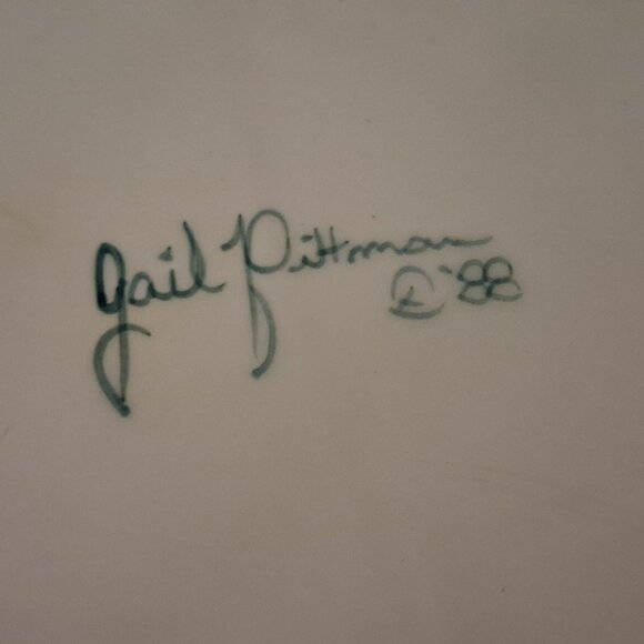 Gail Pittman Juniper 7" Bean Pot/Small Covered Casserole with Lid Signed 1988 - Picture 10 of 12